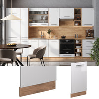 Vicco Pannello frontale della lavastoviglie Bianco lucido 45 cm , PL Marmo