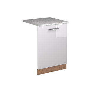 Vicco Pannello frontale della lavastoviglie Bianco lucido 60 cm , PL Marmo