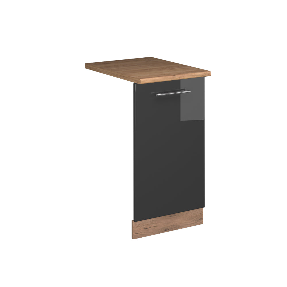 Vicco Pannello frontale della lavastoviglie Antracite lucido 45 cm , PL Rovere