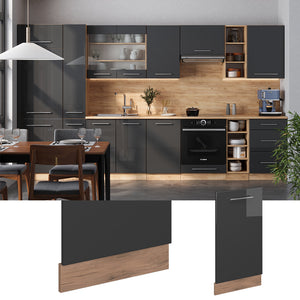 Vicco Pannello frontale della lavastoviglie Antracite lucido 45 cm , PL Marmo