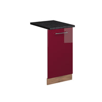 Vicco Pannello frontale della lavastoviglie Rosso bordeaux lucido 45 cm , PL Antracite