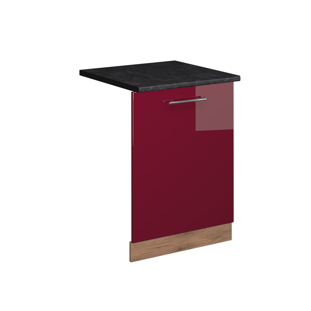 Vicco Pannello frontale della lavastoviglie Rosso bordeaux lucido 60 cm , PL Antracite