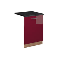 Vicco Pannello frontale della lavastoviglie Rosso bordeaux lucido 60 cm , PL Antracite