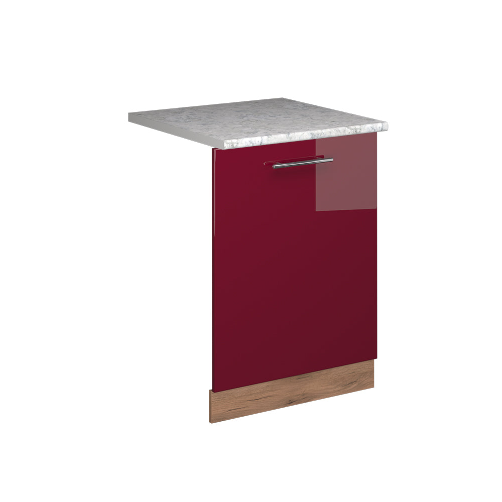 Vicco Pannello frontale della lavastoviglie Rosso bordeaux lucido 60 cm , PL Marmo