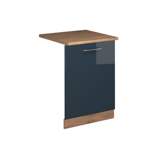 Vicco Pannello frontale della lavastoviglie Blu scuro lucido 60 cm , PL Rovere