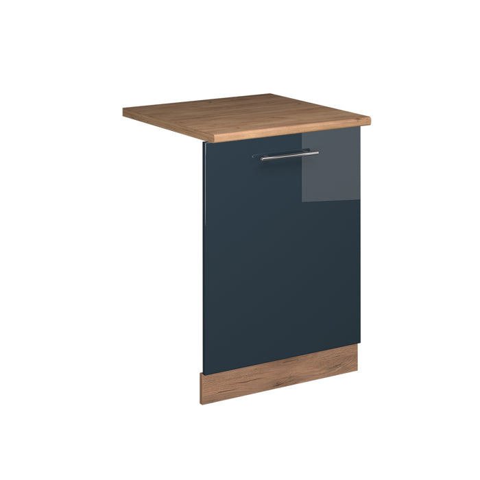 Vicco Pannello frontale della lavastoviglie Blu scuro lucido 60 cm , PL Rovere