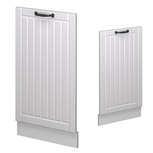 Vicco Pannello frontale della lavastoviglie Bianco casa di campagna 45 cm senza piano di lavoro