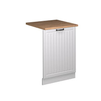 Vicco Pannello frontale della lavastoviglie Bianco casa di campagna 60 cm , PL Rovere