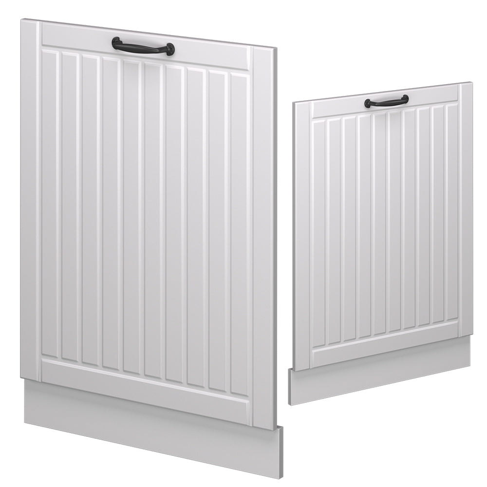 Vicco Pannello frontale della lavastoviglie Bianco casa di campagna 60 cm senza piano di lavoro