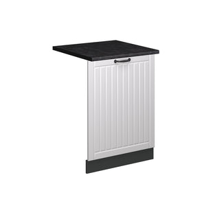 Vicco Pannello frontale della lavastoviglie Bianco casa di campagna 60 cm , PL Antracite