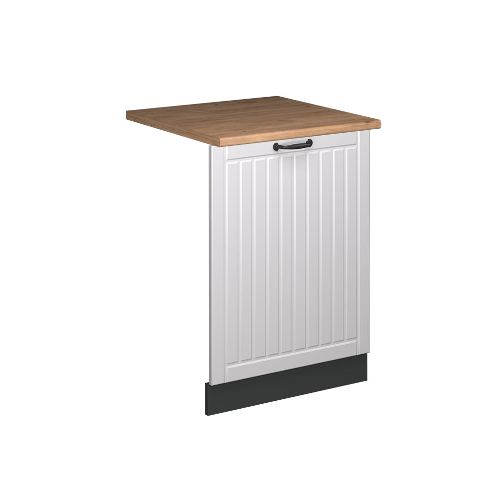 Vicco Pannello frontale della lavastoviglie Bianco casa di campagna 60 cm , PL Rovere