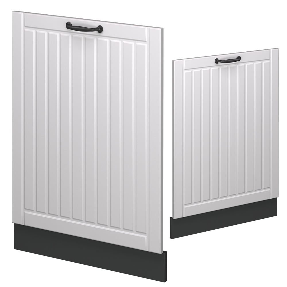 Vicco Pannello frontale della lavastoviglie Bianco casa di campagna 60 cm , PL Antracite