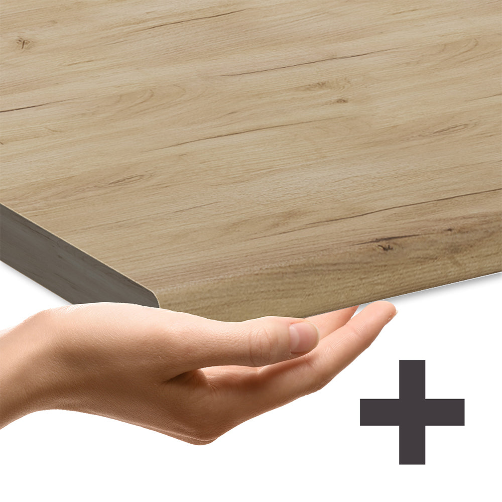 Vicco Pannello frontale della lavastoviglie Landhaus antrazit-oro 45 cm , PL Rovere