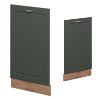 Vicco Pannello frontale della lavastoviglie Verde-oro Country House 45 cm , PL Antracite