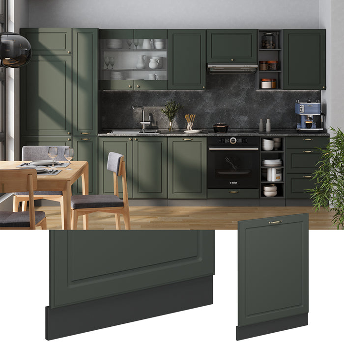 Vicco Pannello frontale della lavastoviglie Verde-oro Country House 60 cm , PL Rovere