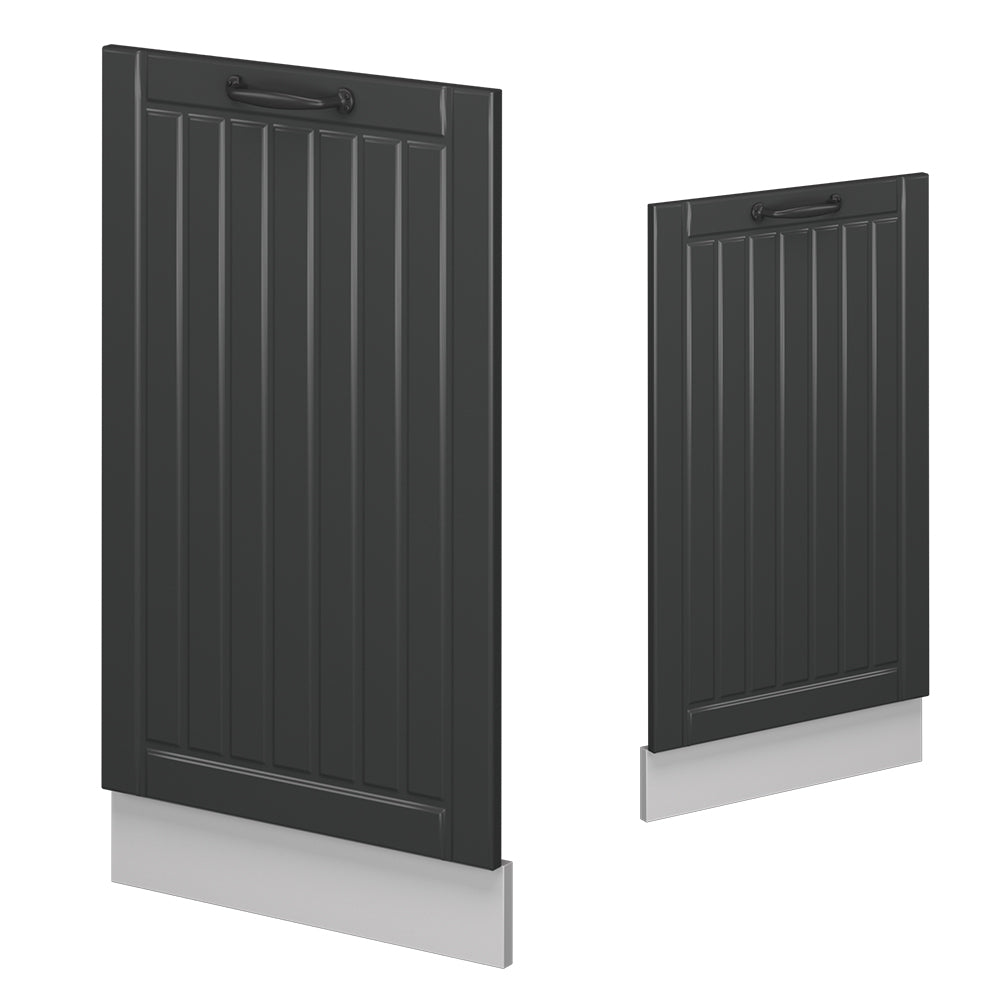 Vicco Pannello frontale della lavastoviglie Antracite casa di campagna 45 cm , PL Rovere