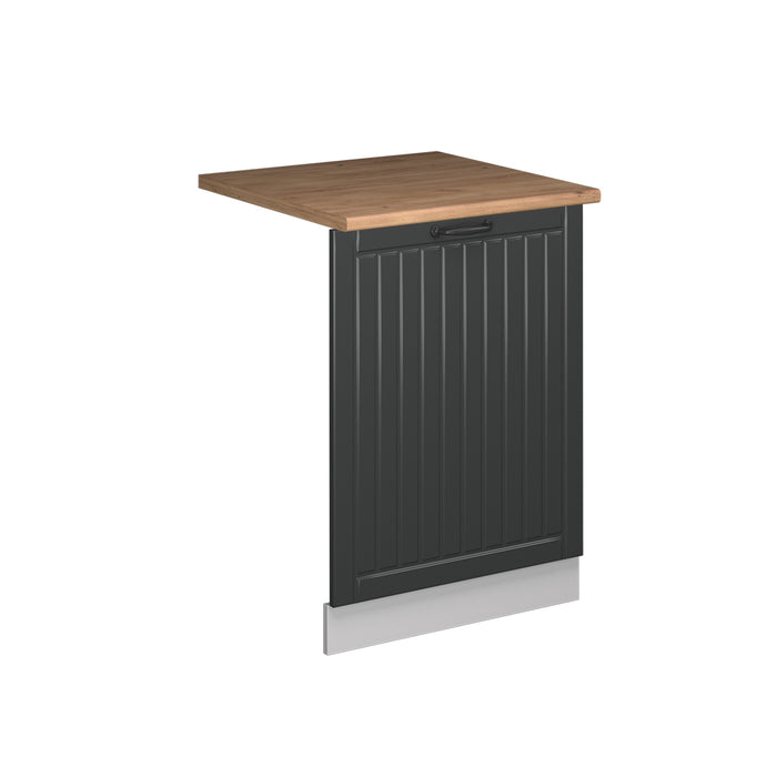 Vicco Pannello frontale della lavastoviglie Antracite casa di campagna 60 cm , PL Rovere