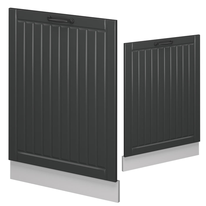 Vicco Pannello frontale della lavastoviglie Antracite casa di campagna 60 cm senza piano di lavoro