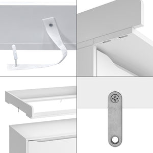 Vicco Accessorio per il fasciatoio Bianco 80 x 76 cm