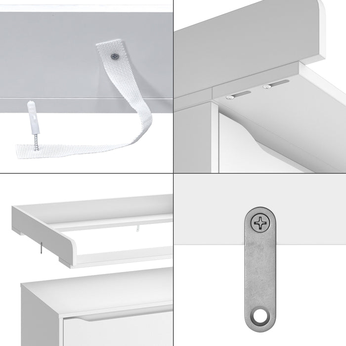 Vicco Accessorio per il fasciatoio Bianco 80 x 76 cm