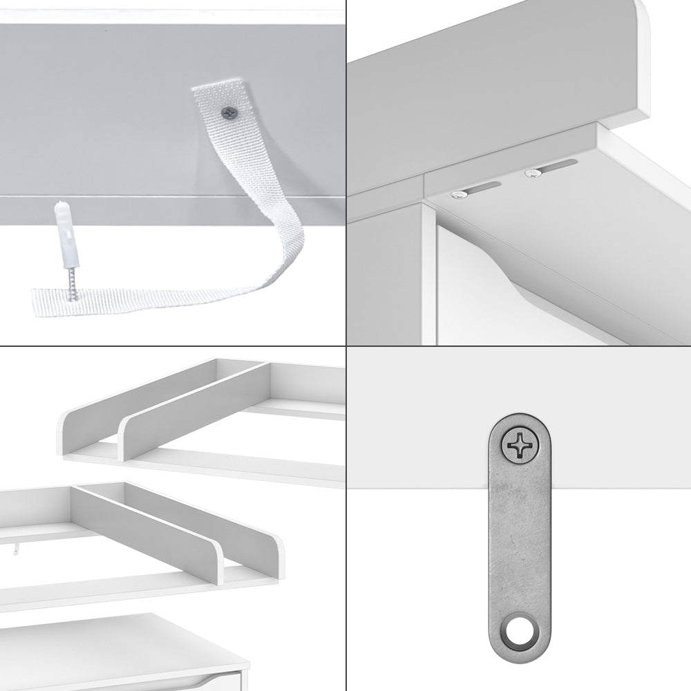 Vicco Accessorio per il fasciatoio Bianco 80 x 76 cm