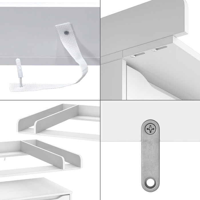 Vicco Accessorio per il fasciatoio Bianco 80 x 76 cm