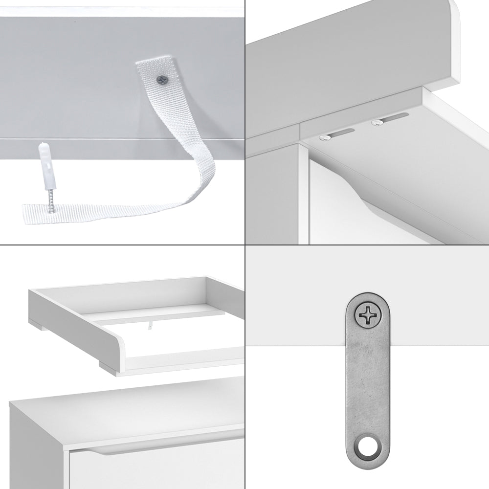 Vicco Piano fasciatoio Bianco 60 x 76 cm