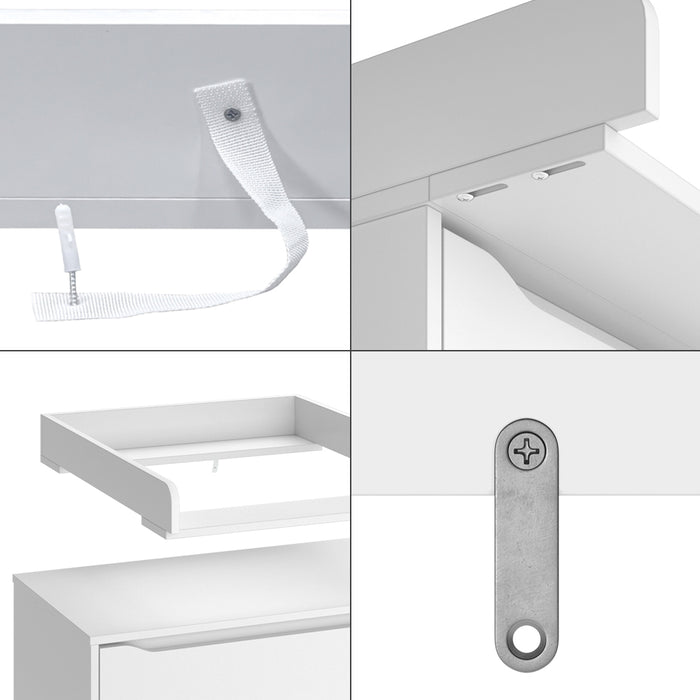 Vicco Piano fasciatoio Bianco 60 x 76 cm