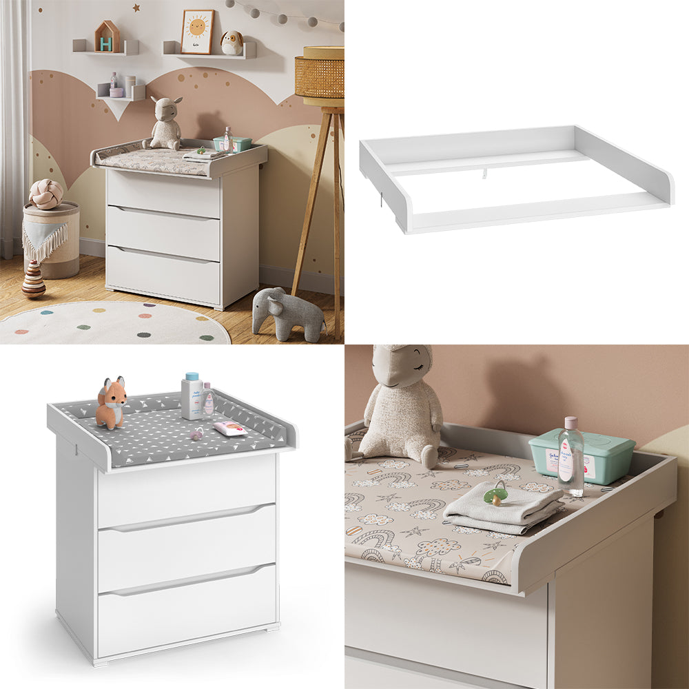 Vicco Accessorio per il fasciatoio Bianco 80 x 76 cm