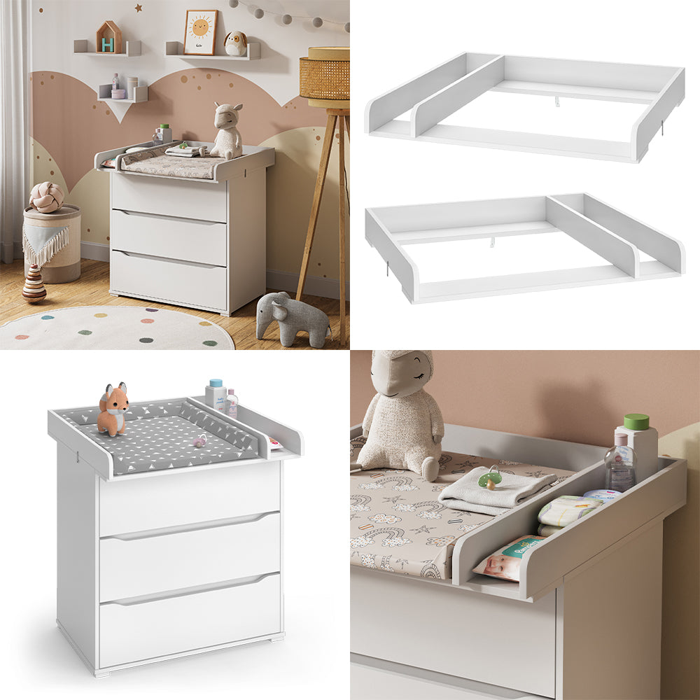 Vicco Accessorio per il fasciatoio Bianco 80 x 76 cm