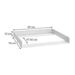 Vicco Accessorio per il fasciatoio Bianco 80 x 76 cm