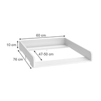 Vicco Piano fasciatoio Bianco 60 x 76 cm