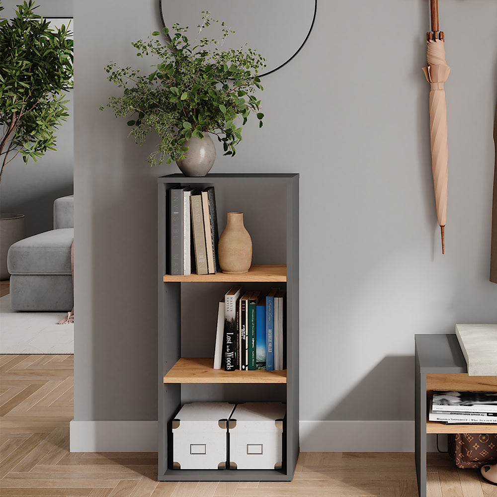 Vicco Scarpiera Antracite/quercia dorata 40 x 90.5 cm