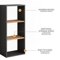 Vicco Scarpiera Antracite/quercia dorata 40 x 90.5 cm