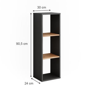 Vicco Scarpiera Antracite/quercia dorata 30 x 90.5 cm