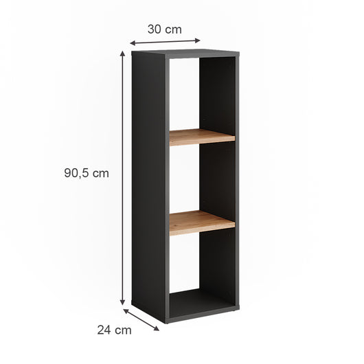 Vicco Scarpiera Antracite/quercia dorata 30 x 90.5 cm