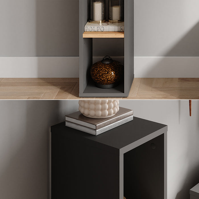 Vicco Scarpiera Antracite/quercia dorata 21.6 x 80.1 cm