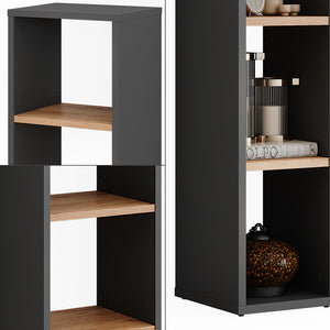 Vicco Scarpiera Antracite/quercia dorata 21.6 x 80.1 cm