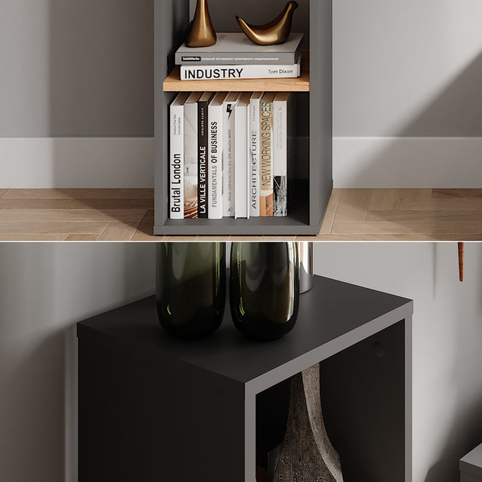 Vicco Scarpiera Antracite/quercia dorata 30 x 80.1 cm