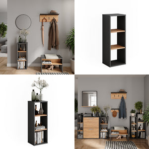 Vicco Scarpiera Antracite/quercia dorata 30 x 80.1 cm