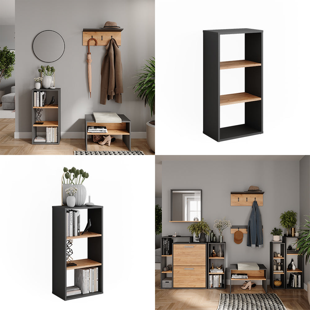 Vicco Scarpiera Antracite/quercia dorata 40 x 80.1 cm