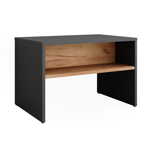 Vicco Panca scarpiera da ingresso Antracite/quercia dorata 60 x 60 cm