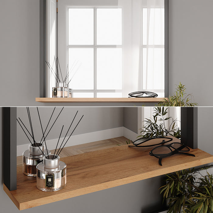 Vicco Guardaroba da ingresso Antracite/quercia dorata 57 x 60 cm con specchio