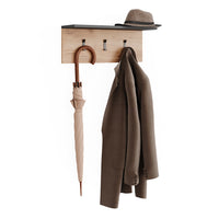 Vicco Appendiabiti da parete Antracite/quercia dorata 60 x 21.6 cm