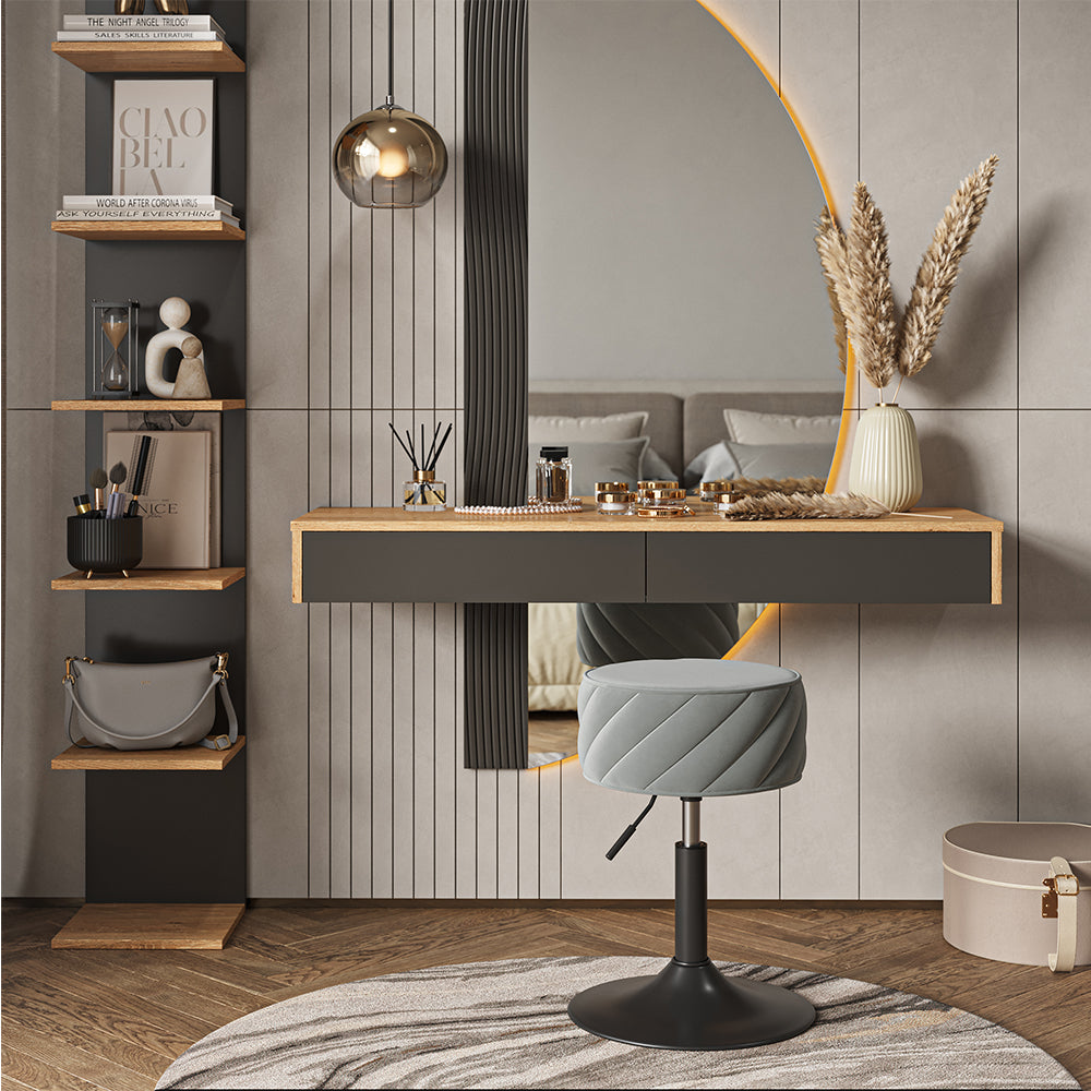 Vicco Sgabello Grigio 35 x 50.5 cm