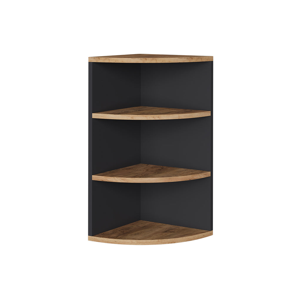 Vicco Scaffale angolare Antracite/quercia dorata 30 x 60 cm