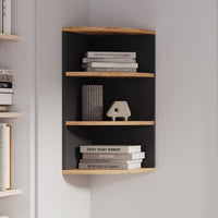 Vicco Scaffale angolare Antracite/quercia dorata 30 x 60 cm