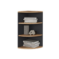 Vicco Scaffale angolare Antracite/quercia dorata 30 x 60 cm