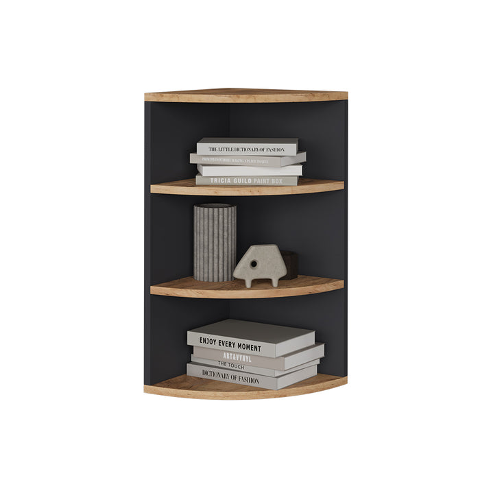 Vicco Scaffale angolare Antracite/quercia dorata 30 x 60 cm