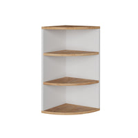 Vicco Scaffale ad angolo Rovere bianco/dorato 30 x 60 cm